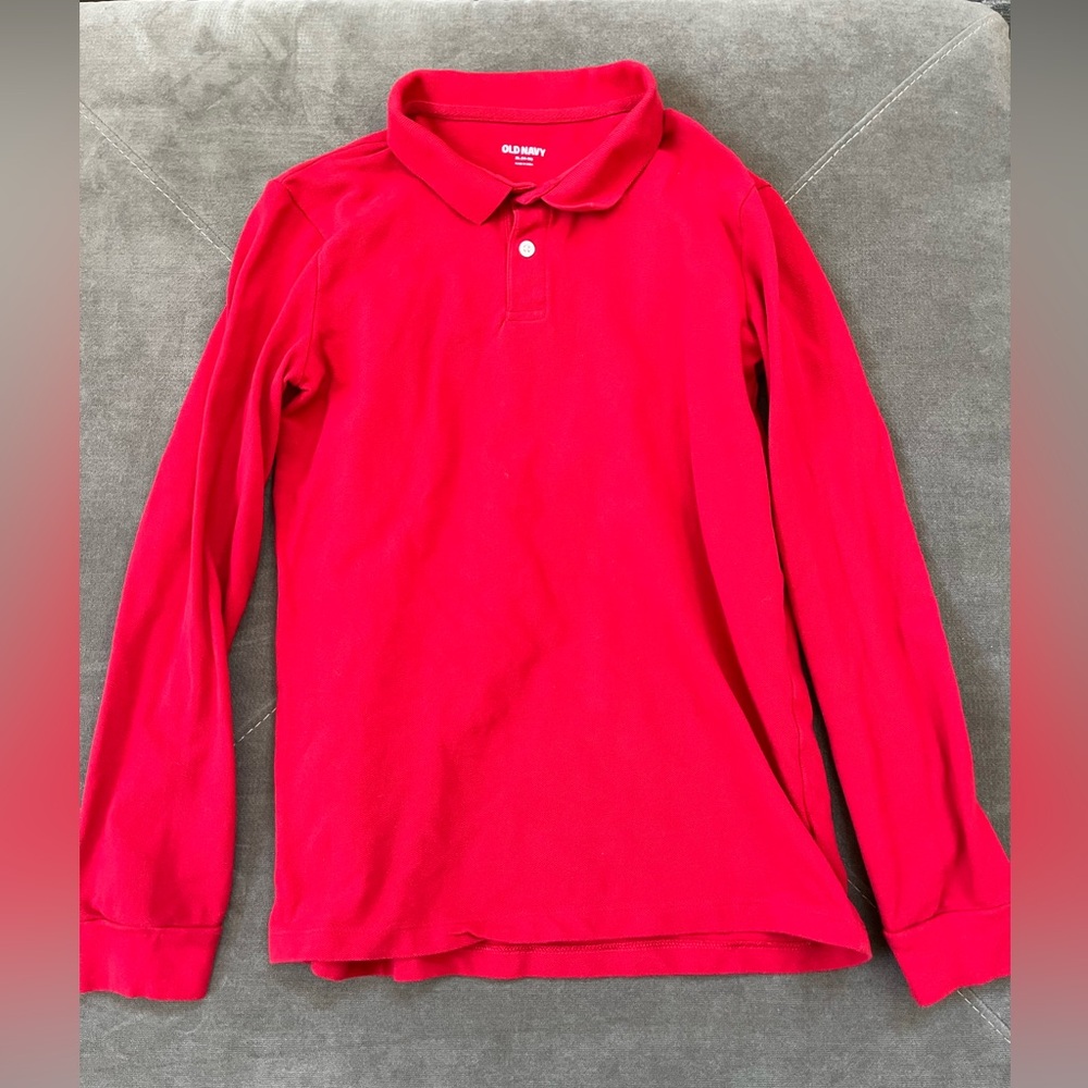 Old Navy Kids Bright Red Polo Shirt